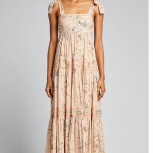 Zimmermann Moonshine shoulder tie sundress maxi dress